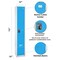 Adiroffice 12 in W, 12 in D, 72 in H, Steel ADI629-201-BLU-2PK - alternate 9